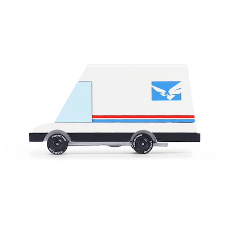 Camion postal miniature en bois – véhicules créatifs et durables Bleu 1 - vertbaudet enfant 