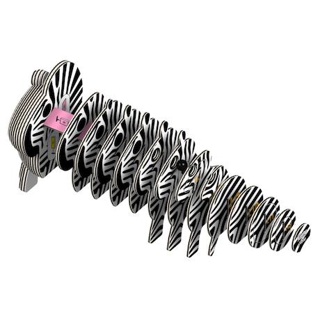 Puzzle 3d - zèbre Black;white 2 - vertbaudet enfant 