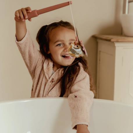 Jeu de bain pêche à la ligne rose Bleu, vert, jaune+Rose 9 - vertbaudet enfant 