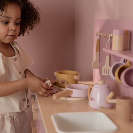 Cuisine en bois, Favorise le jeu de rôle et la créativité Rose 6 - vertbaudet enfant 