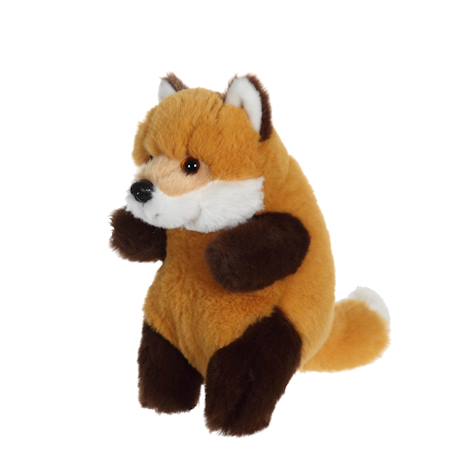 Peluche - peluche p'tits farouches renard - 15 cm Orange 2 - vertbaudet enfant 