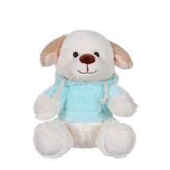 Jouet-Peluche - peluche sweat friends color chien bleu clair en peluche - 40 cm