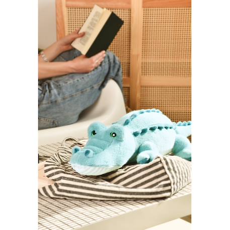 Peluche crocodile lagoon 60 cm Bleu 3 - vertbaudet enfant 