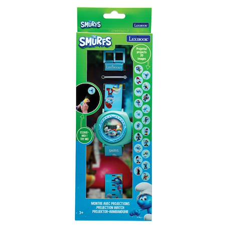 Montre digitale avec projection schtroumpfs Bleu 4 - vertbaudet enfant 