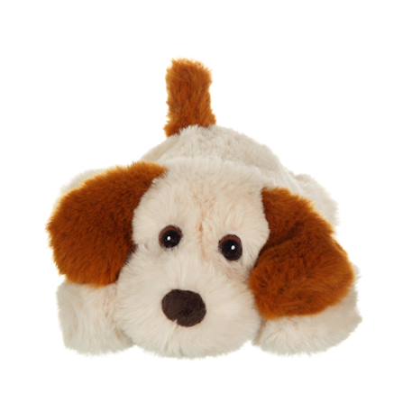 Peluche chien allongé Douceur 20 cm Beige 3 - vertbaudet enfant 