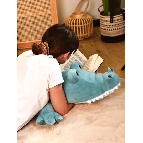 Peluche géante crocodile lagoon 115 cm Bleu 4 - vertbaudet enfant 