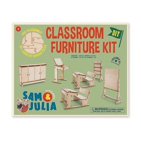 Kit de meubles – Mini-salle de classe La Maison des Souris (échelle 1:12) Multicolor 1 - vertbaudet enfant 