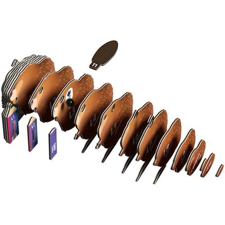 Puzzle 3d - castor Brown 5 - vertbaudet enfant 