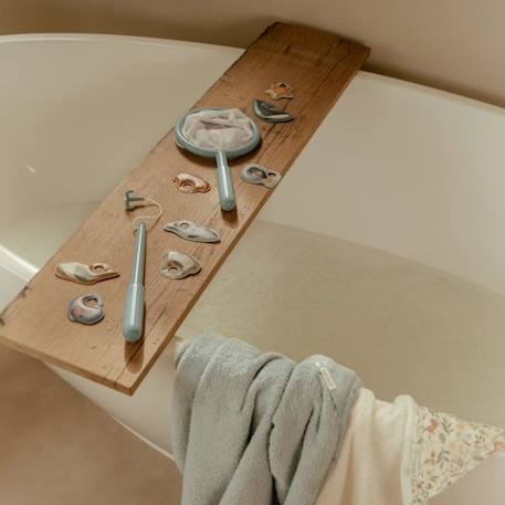 Jeu de bain pêche à la ligne rose Bleu, vert, jaune+Rose 5 - vertbaudet enfant 