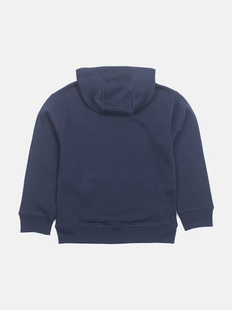 Sweat à capuche Blanc+Bleu foncé 4 - vertbaudet enfant 