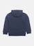 Sweat à capuche Blanc+Bleu foncé 4 - vertbaudet enfant 