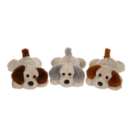 Peluche chien allongé Douceur 20 cm Beige 2 - vertbaudet enfant 