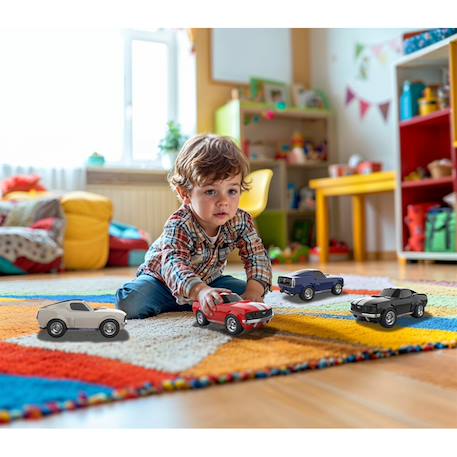 Baghera véhicule jouet - ford mustang blanc White 3 - vertbaudet enfant 