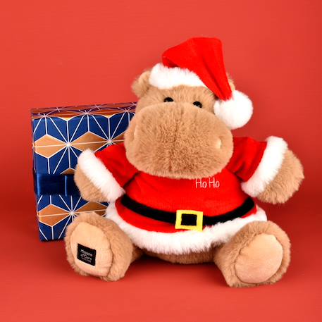 Peluche de Noel hippopotame kris hug 20 cm Rouge 5 - vertbaudet enfant 
