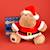 Peluche de Noel hippopotame kris hug 20 cm Rouge 5 - vertbaudet enfant 