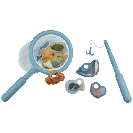 Jeu de bain pêche à la ligne rose Bleu, vert, jaune+Rose 2 - vertbaudet enfant 