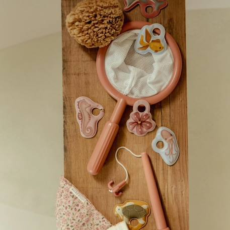 Jeu de bain pêche à la ligne rose Bleu, vert, jaune+Rose 12 - vertbaudet enfant 