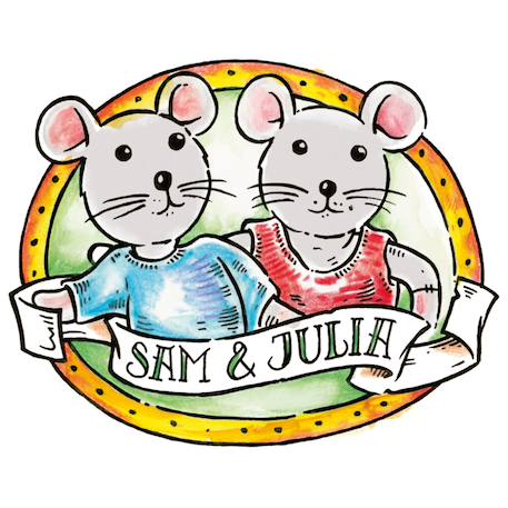 Sam et julia - maison des souris autocollants tatouages Multicolor 5 - vertbaudet enfant 