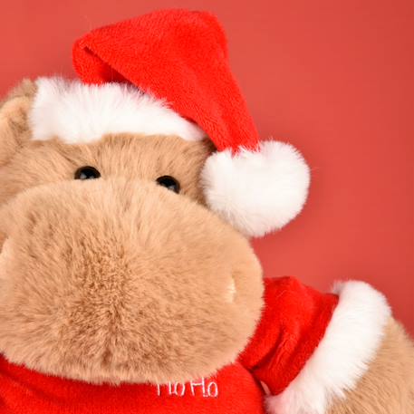 Peluche de Noel hippopotame kris hug 20 cm Rouge 6 - vertbaudet enfant 