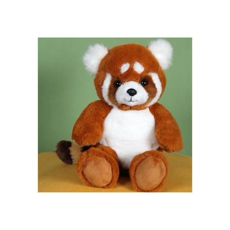 Peluche - peluche panda roux green forest - 32 cm Orange 4 - vertbaudet enfant 