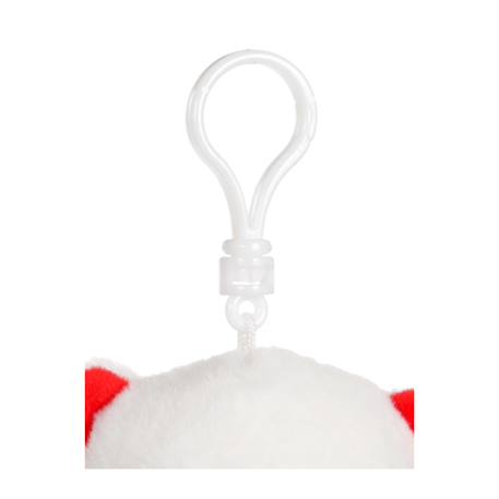 Peluche - cuty love porte-clés en peluche 10 cm - ours Blanc 3 - vertbaudet enfant 