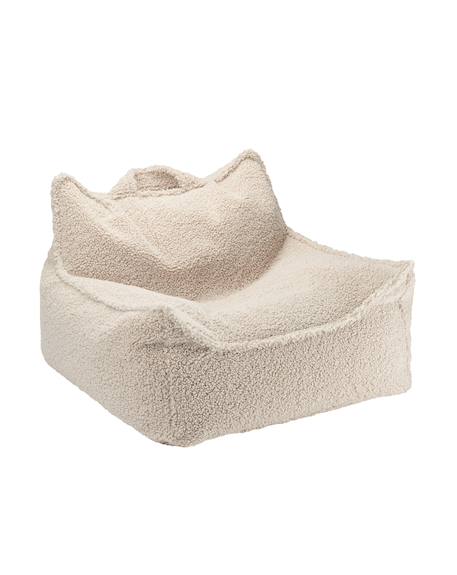 Pouf poire chambre enfant - fauteuil comfortable en teddy Biscuit+Cream white+Guava+Maple+Matcha+Warm hazel 1 - vertbaudet enfant 