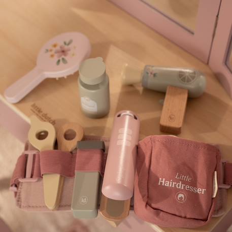 Set de coiffeur en bois Rose 5 - vertbaudet enfant 