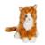 Peluche - peluche chat mimiz roux et blanc - 28 cm Orange 4 - vertbaudet enfant 