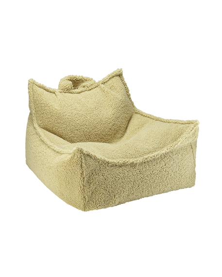 Pouf poire chambre enfant - fauteuil comfortable en teddy Biscuit+Cream white+Guava+Maple+Matcha+Warm hazel 24 - vertbaudet enfant 