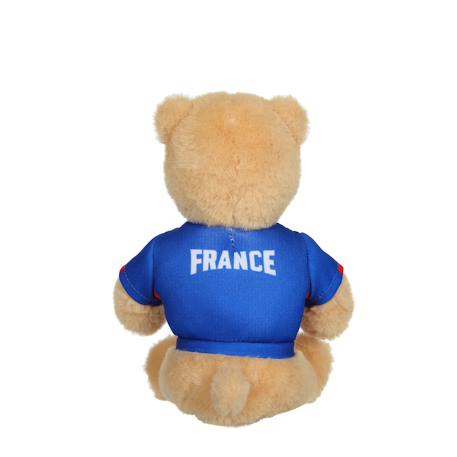 Peluche fff Equipe de France de Football - Ours maillot 15 cm Rouge 5 - vertbaudet enfant 