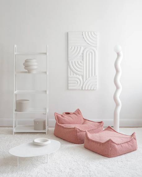 Pouf poire chambre enfant - fauteuil comfortable en teddy Biscuit+Cream white+Guava+Maple+Matcha+Warm hazel 14 - vertbaudet enfant 
