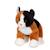 Peluche - peluche chat floppikitty - roux, noir et blanc 22 cm Orange 1 - vertbaudet enfant 