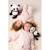 Peluche panda leggies gris ardoise - 48 cm Noir 4 - vertbaudet enfant 