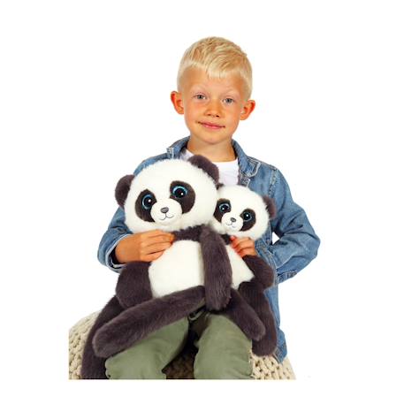 Peluche panda leggies gris ardoise - 48 cm Noir 2 - vertbaudet enfant 