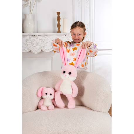 Peluche lapin leggies rose poudré - 48 cm Rose 2 - vertbaudet enfant 