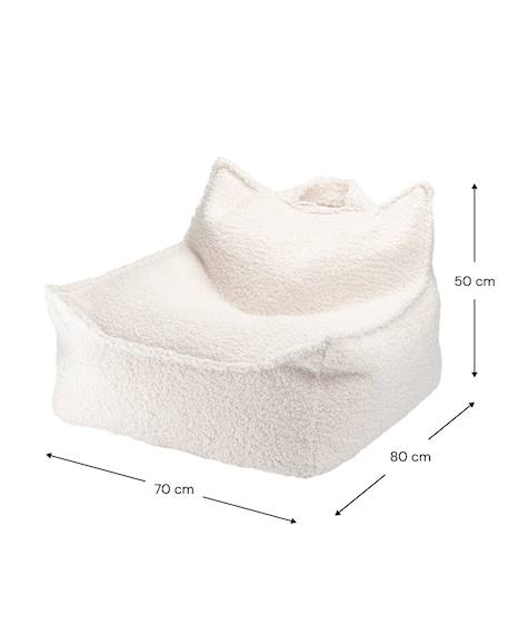 Pouf poire chambre enfant - fauteuil comfortable en teddy Biscuit+Cream white+Guava+Maple+Matcha+Warm hazel 9 - vertbaudet enfant 