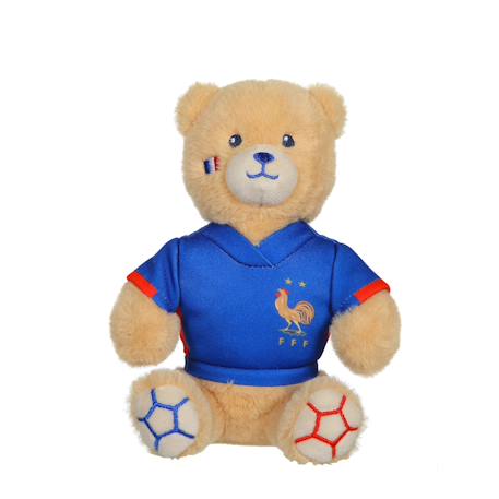 Peluche fff Equipe de France de Football - Ours maillot 15 cm Rouge 1 - vertbaudet enfant 