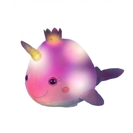 Peluche - bellabloo le narval, peluche musicale interactive et lumineuse - 35 cm Orange 6 - vertbaudet enfant 