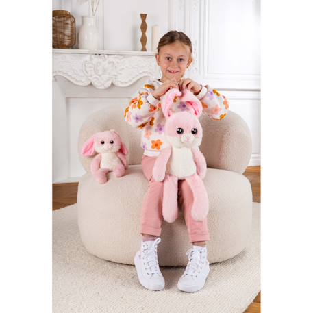 Peluche lapin leggies rose poudré - 48 cm Rose 3 - vertbaudet enfant 