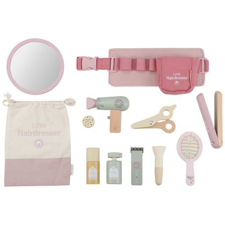 Set de coiffeur en bois Rose 2 - vertbaudet enfant 