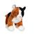 Peluche - peluche chat floppikitty - roux, noir et blanc 22 cm Orange 2 - vertbaudet enfant 