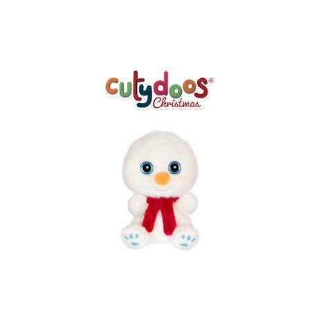 Peluche bonhomme de neige 13cm Blanc 1 - vertbaudet enfant 