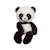 Peluche panda leggies gris ardoise - 48 cm Noir 1 - vertbaudet enfant 