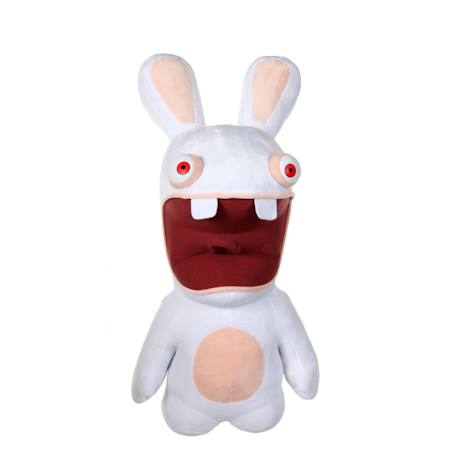 Peluche Lapins crétins sonore bouche ouverte - 28 cm Blanc 2 - vertbaudet enfant 