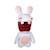 Peluche Lapins crétins sonore bouche ouverte - 28 cm Blanc 2 - vertbaudet enfant 