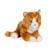 Peluche - peluche chat mimiz roux et blanc - 28 cm Orange 2 - vertbaudet enfant 