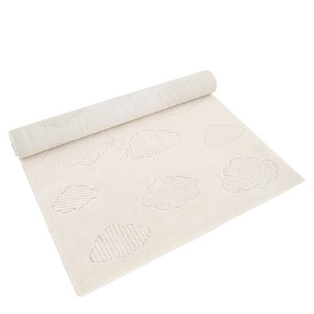 Tapis enfant petits nuages ton sur ton nouby Ecru 6 - vertbaudet enfant 