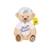 Peluche officielle ours tour de france - maillot et casquette meilleur jeune vainqueur blanc - 24 cm Blanc 1 - vertbaudet enfant 