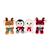 Peluche renne Ginger 13 cm Vert 2 - vertbaudet enfant 