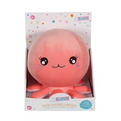 Jouet-Peluche - peluche baby squishi 22 cm - pieuvre rose